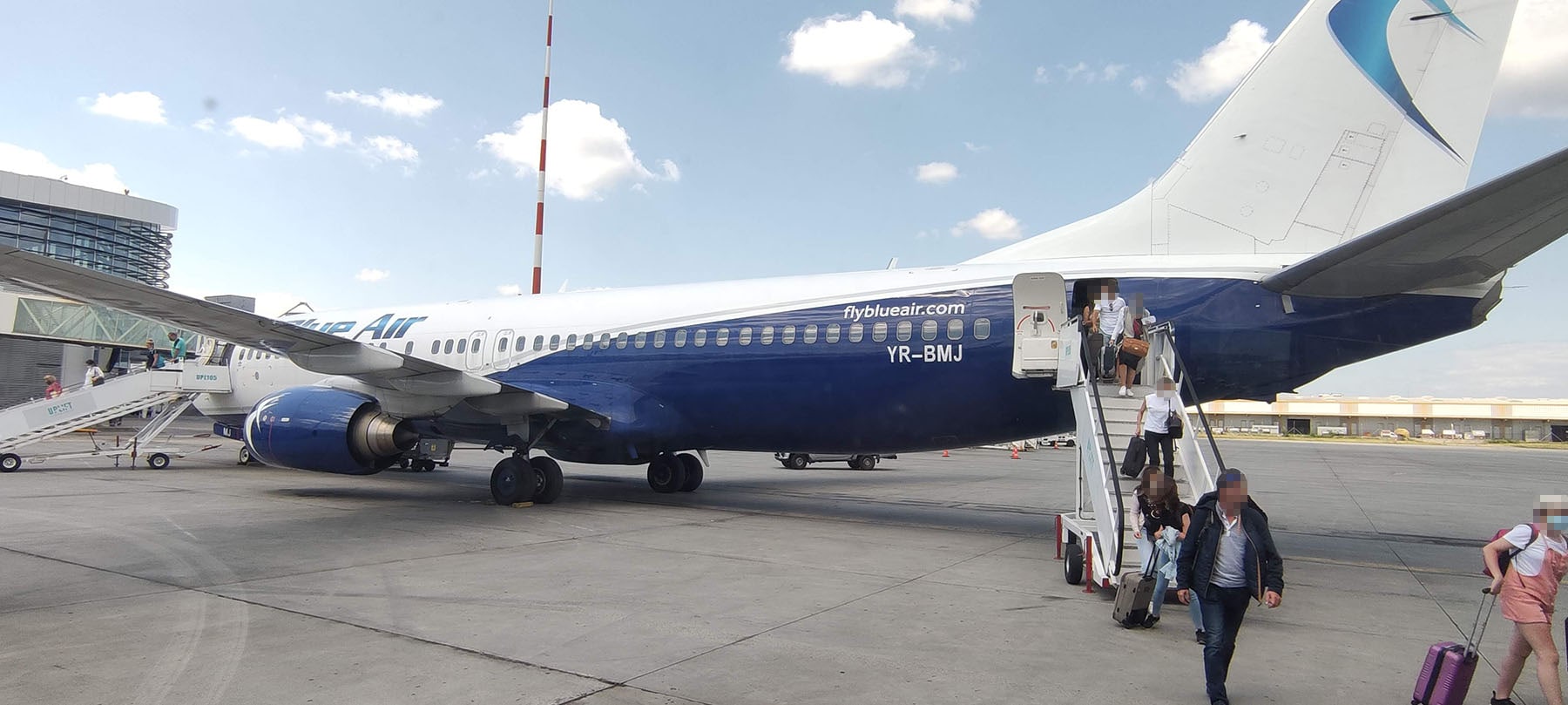 Blue Air airplane Bucharest