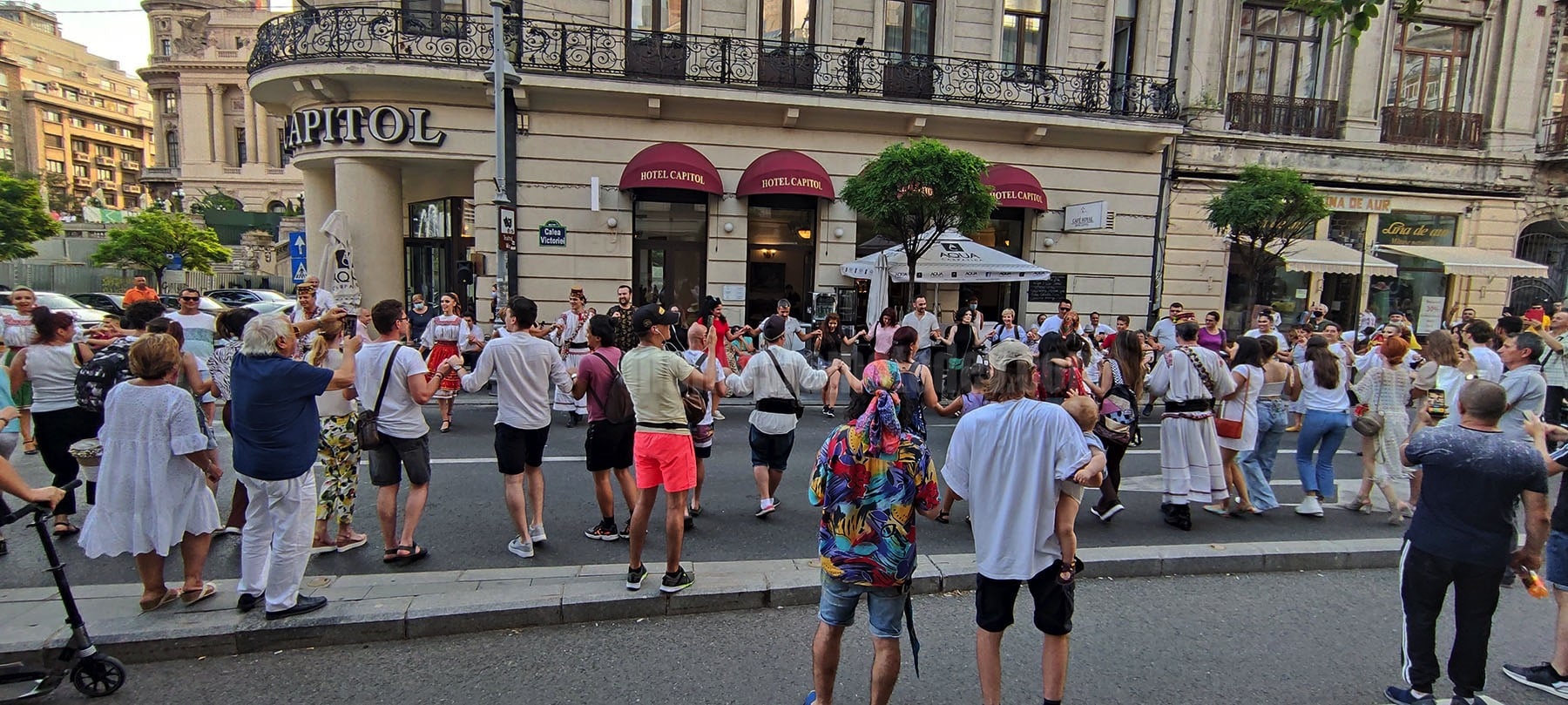 Bucharest Street Typical Dancing